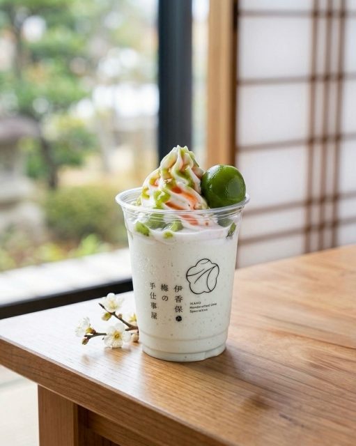 [ドリンク紹介]

初夏に飲みたくなる、爽やか**梅フラッペ🍃**

梅のやさしい甘酸っぱさと、ミルクのまろやかさを合わせた
この季節にぴったりの “Ume Frappe” 🤍

白加賀梅ペーストと梅シロップを使って、
ひと口からふわっと広がる梅の香りを楽しめる一杯に仕上げました🌿

さっぱりしているのに、ちゃんと creamy ☁️
暑くなってくるこの時期に、ぜひ飲んでほしいおすすめドリンクです💚

伊香保でゆっくり過ごしながら、
ぜひ手仕事屋の梅フラッペも味わってみてください🍃

#大利根漬 #伊香保梅の手仕事屋 #梅ドリンク #手仕事体験 #伊香保